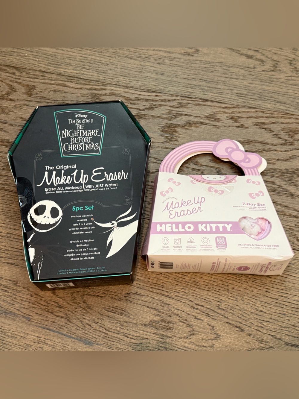 NIB MakeUp Eraser kits- Hello Kitty (7) and Nightmare Before Christmas (5)
